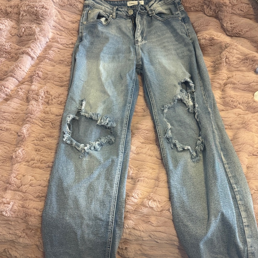 Almost Famous Distressed Blue Jeans